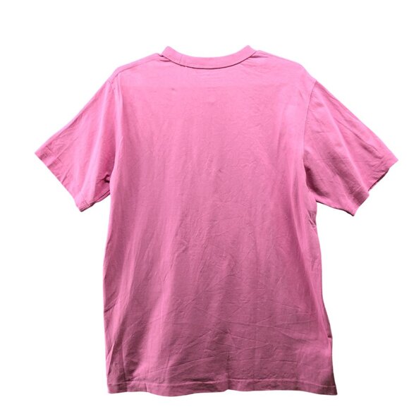 GU (Uniqlo) Cotton Crewneck T Shirt Mens L Pink Short Sleeve Solid - Picture 2 of 8